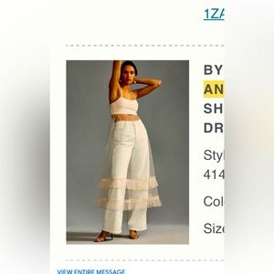 NWT Anthropologie sheer tulle dress size medium